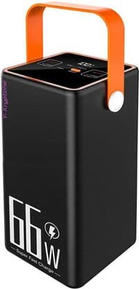 Зовнішній акумулятор Y-KRYPTONE GT-92 LED Light 90000 мАг QC3.0 22.5 Вт 66 Вт Super Fast Charge Black