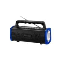 Акустическая система NEWVEW NV-9010 с солнечной панелью, Bluetooth, USB, TF-картой и FM-радио (NWVW-NV-9010-BL)