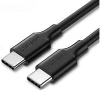 Кабель Type-C - Type-C, 1.5 м, Black, Ugreen US286, 60 Вт, 3A (50998)