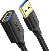 Кабель USB 3.0 AM - USB AF, 1.5 м, Black, Ugreen US129 (30126)