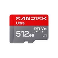 Карта памяти microSDXC (UHS-1) SanDisk Ultra 512Gb class 10 A1 (195Mb/s) (adapter SD)