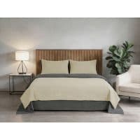 Комплект постельного белья  SOHO Семейный 2шт-150*200 Beige/Dark gray