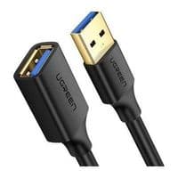 Удлинитель UGREEN US129 USB 3.0 Extension Male Cable 2m (Black) (UGR-10373)