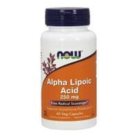 Антиоксидант Now Foods Альфа-липоевая кислота 250 мг, Alpha Lipoic Acid, 60 капсул (NOW-03042)