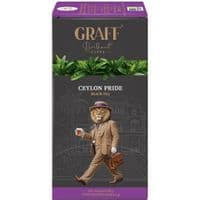 Чай Graff Ceylon pride Черный Байховый 20 пакетиков х 2 г (4820279610450)