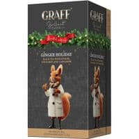 Чай Graff Ginger Holiday Черный байховый с имбирем, корицей и кардамоном 20 саше по 1.8 г (4820279611433)