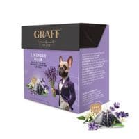Чай Graff Lavender Walk Черный с ароматом бергамота и лаванды 20 пирамидок по 1.8 г (4820279611129)
