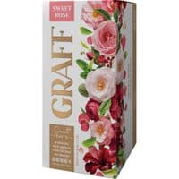Чай Graff Sweet Rose из цветов гибискуса, розы и шиповника 20x1.5 г (4820279612300)