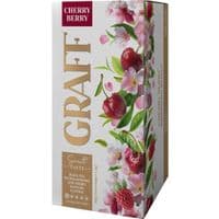 Чай Graff Cherry Berry с ароматом цветов малины и вишни 20x1.5 г (4820279612324)