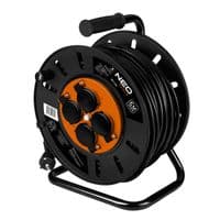 Удлинитель сетевой Neo Tools 16А 50м, 3х2.5мм2 Тип E/F на катушке IP20