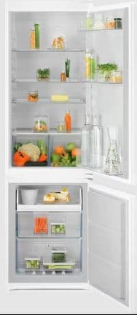 Холодильник Electrolux встроенный с нижн. мороз., 177x55х55, холод.отд.-192л, мороз.отд.-65л, 2дв., E, Combi, инв., белый