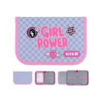 Пенал Kite Girl's Power 621, без наполнения, 1 отделение, 1 отворот (K26-621-5)