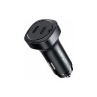 Зарядное устройство для Acefast 2xUSB-C 72W car adapter metal (6974316280361)