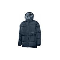 Куртка робоча Hoegert HT5K926, LEON, утеплена, капюшон, поліестер, темно-синя, 2XL 56 (HT5K926-2XL)