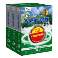 Стиральный порошок Wash&Free Universal Горная свежесть 3 х 400 г (9200000985982)