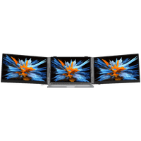 Портативний монітор Blackview DCM6 Dual Screen 14 дюймів 1920x1080 16:9 LCD 60Hz IPS 178 USB-C 3.1x3 для ноутбуків 13-17.3 дюймів 352.2x237.43x15.9 мм сірий чорний