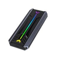 Карман Dynamode внешний для M.2 SSD NVMe/SATA combo ч-з USB3.2 GEN2 Type-C безвинт. алюм. темно-серый