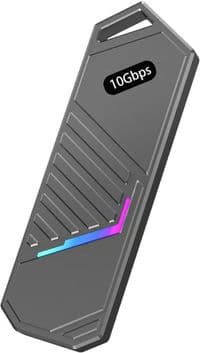 Карман Dynamode внешний для M.2 SSD NVMe ч-з USB3.2 GEN2 Type-C алюминий темно-серый