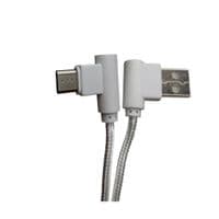 Дата кабеля USB 2.0 AM to USB-C 1.0m 2.4A 90° corner white XoKo (XK-CTC-001-WH)