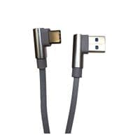 Дата кабеля USB 2.0 AM to USB-C 1.0m 2.4A 90° corner gray XoKo (XK-CTC-001-GR)