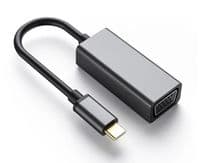 Адаптер Dynamode USB 3.0 Type-C to VGA/Full HD 1080p 60Hz Female, темно-серый