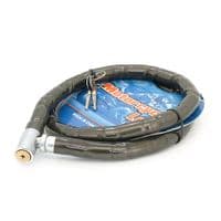 Замок велосипедный цепной на ключе KMING3835, длина 18*1000мм, PVC / сталь, Black