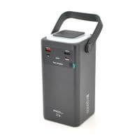 Powerbank ACL PW-152 80000mAh, 22.5W, 2xUSB, 4 кабелі (USB / Micro / Type-C / Lighting), фонарь, 1.4кг, Black, Box