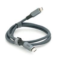 Кабель VEGGIEG V-U409, Type-C(Male) to Type-C(Male) PD cable, 240 Вт, ток 5 А, 40Gbps, Gray, длина 1м, Box