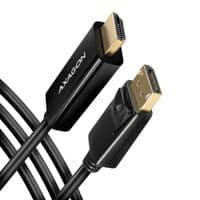 Кабель AXAGON RVD-HI14C2 HDMI-DisplayPort, 1.8m, 4K/30Hz, черный