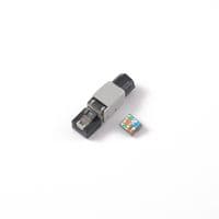 Конектор RJ-45 швидкого монтажу 8P8C UTP Cat-5 (розбірний, безінструментальний) сірий, ціна за 1 шт