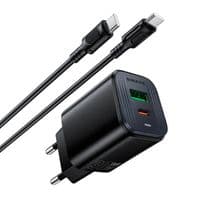 Набор BOROFONE BAS85A USB+Type-C+ кабель Type-C, PD30W+Q3.0, 1м, Black, Blister