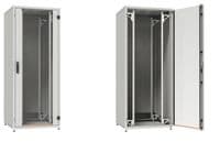 Шафа ZPAS 19", 42U, SZB IT, передні скляні двері, 800x600 мм, максимально 1500кг, чорна