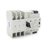 Автомат введения резерва (АВР) триполюсный YRQ2PC-125 Wifi ATS, 3P 125A 400V, E-Welink App на DIN-рейку для генераторов