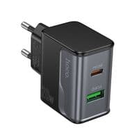 СЗУ 110-240V HOCO CS71A, 1xUSB, 1xUSB-C, PD20W, White, Blister