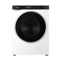 Прально-сушильна машина Haier фронтальна, 5(2.5)кг, 1200, A, 42.3см, дисплей, інвертор, люк чорний, Wi-Fi, висота 70см, білий