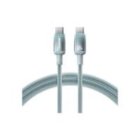 Кабель Baseus Type-C/Type-C 100W 1m (E0420700) зелено-блакитний
