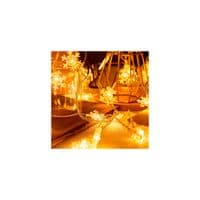 Гирлянда Voltronic Снежинки White, 40 шт, 6 м.прозрачная 3*АА (GarlSnow-6mWh)