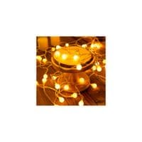 Гирлянда Voltronic Шарики матовые, 40 шт, 6 м., прозрачная, 3*АА (GirlBall-40LED-6m)