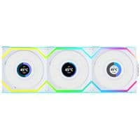 Кулер до корпусу Lian Li UNI Fan SL WIRELESS LCD 120-3, White (G99.12SLLCD1W3W.00)