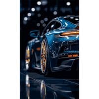 Картина по номерам Santi Роскошное авто 30х50 см LED подсветка (955559)