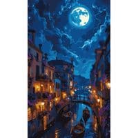Картина по номерам Santi Очаровательная Венеция 30х50 см LED подсв (956546)