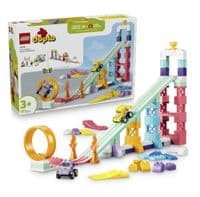 Конструктор LEGO DUPLO Town 3 в 1 Интересные горки и трамплины с автомобилями