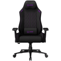LORGAR CHA41, Ergonomic Gaming Chair Advanced, premium anti-stain fabric, Black/purple