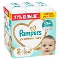 Підгузки Pampers Premium Care Розмір 2 (4-8 кг) 246 шт (8006530223522)