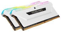 Пам'ять 8Gb x 2 (16Gb Kit) DDR4, 3200 MHz, Corsair Vengeance RGB Pro SL, White, 16-20-20-38, 1.35V, з радіатором (CMH16GX4M2E3200C16W)