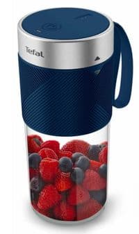 Блендер Tefal Lightmix портативный для смузи, чаша-300мл, USB, тритан, синий