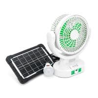 Вентилятор GDTIMES GD 8023, Solar+ встроенный аккумулятор, 1*USB лампочка, Box