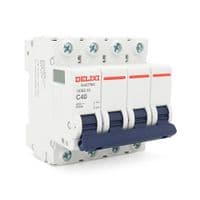 Автоматический выключатель переменного тока Delixi HDBE-63 C40 34 / 6000A, 400V