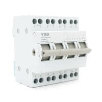 Модульный перекидной автомат трипозиционный (перекидной автомат) YRO YMTS-63, 4P 63A AC230V, DIN, 81*72*44.8mm