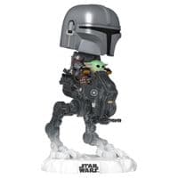 Фигурка Funko Pop Rides серии Мандалорец и Грогу - Мандо из Грогу на вездеходе (90812)